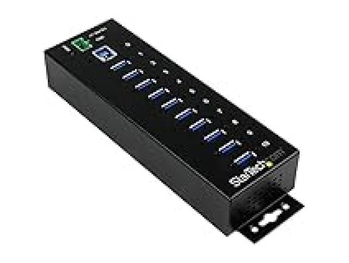 StarTech Hub Industriel USB 3.0 10 Ports 5Gbps, ESD Surtension (ST1030USBM)