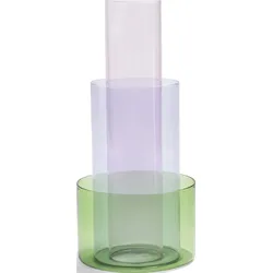 Amphi Vase 32,5 cm, rosa-grün