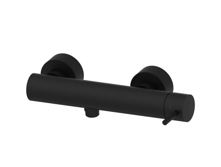 Mitigeur de douche mural, noir mat (LIG168NO)