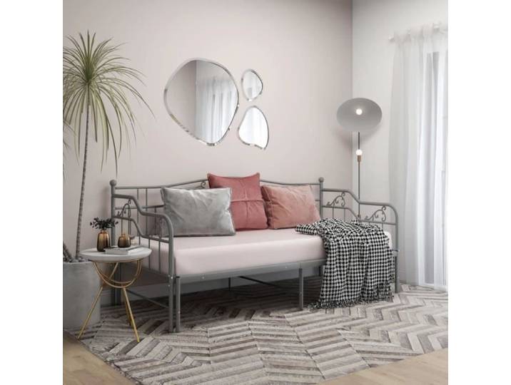 Canapé-lit extensible ARAMOX - TUB - Gris - 90x200 cm - 2 places