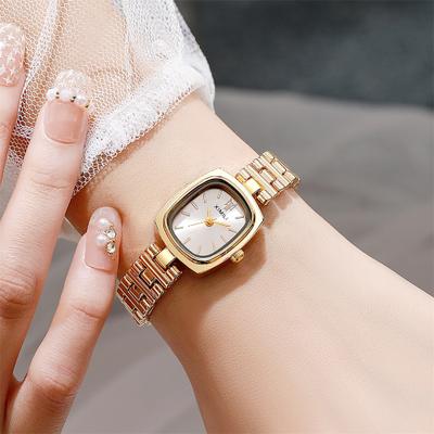 Fusion Finds Retro Women's Square Watch With Steel Band Elegant Quartz Watch For Women For Everyday Style white