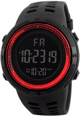Inspire Essentials Military LED Digital Sports Watch Luminous Multifunction red