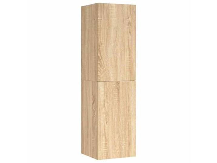 KUPTYERFG TV Lowboard Hängend 110 cm TV-Schrank Sonoma-Eiche Holzwerkstoff Wandhängendes Lowboard für Wohnzimmer und Schlafzimmer mit 2 offenen Fächern für Mediengeräte und Dekoration.
