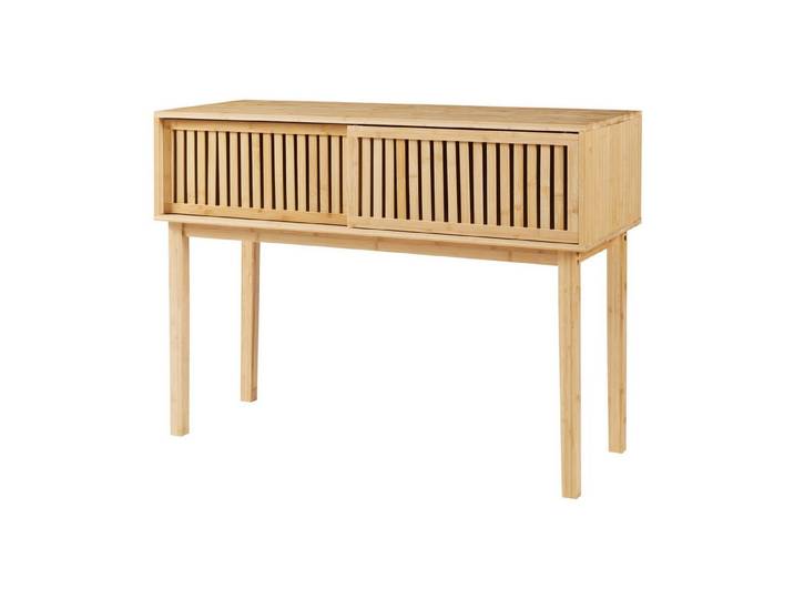 en.casa Konsolentisch, »Ypäjä« mit 2 Schiebetüren 110 x 39 x 81 cm Bambus