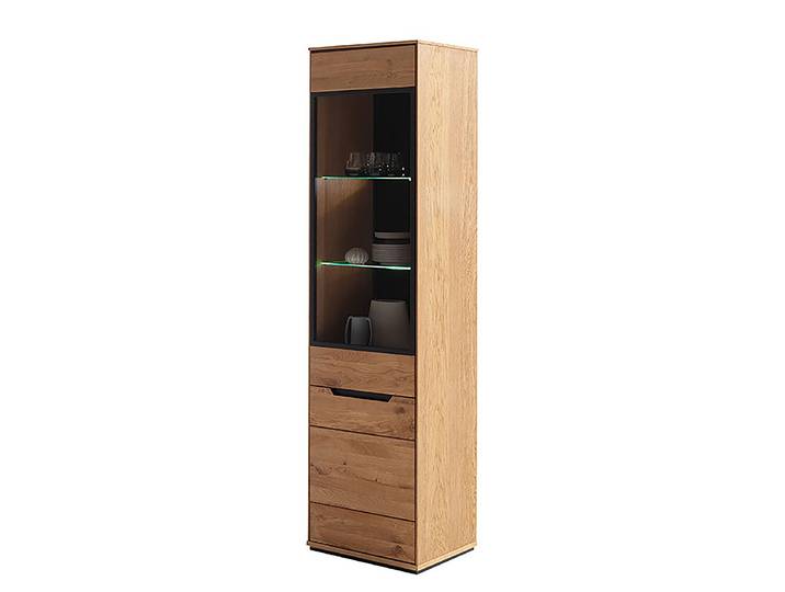 Vitrine 53 x 195 x 41cm Butoir à droite Marron