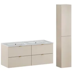BADMÖBEL 120cm Azel 2er-Set Kaschmir