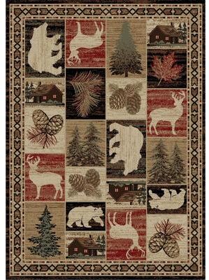 Mayberry Rug American Destination Hillside Bluff Multi Lodge Area Rug