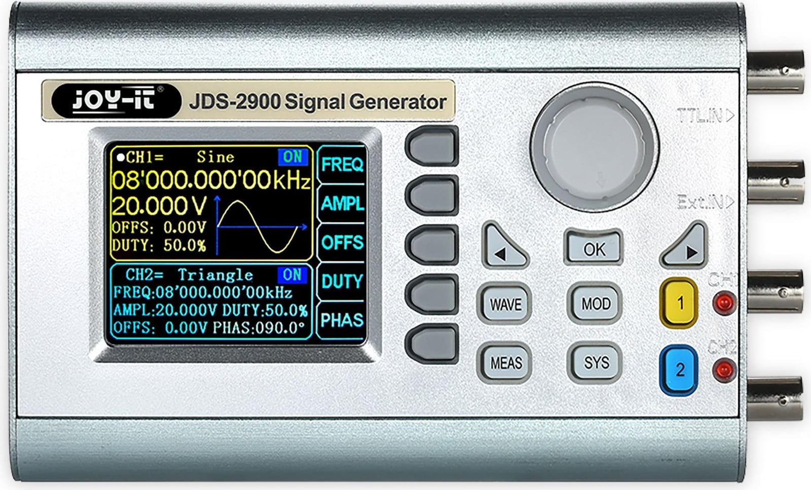 Joy-iT signaalgenerator en frequentieteller model JDS2915