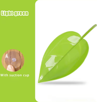 Inspire Curations Reptile Leaf Basking Platform With Suction Cups For Geckos And Frogs light Green