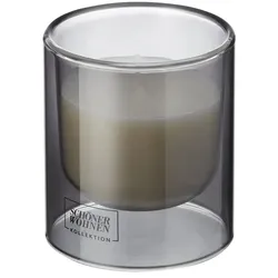 SCHÖNER WOHNEN Kollektion Duftkerze   ¦ grau ¦ Glas,Wachs ¦ Maße (cm): H: 8,5  Ø: 7.5