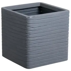 Strata, Blumentopf, Blumentopf - - Quadratisch - Banbury - Ø 30,5 cm x 30 cm H - Graphitfarbe