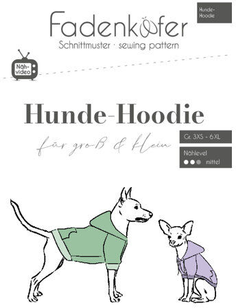 Fadenkäfer Schnitt "Hunde-Hoodie"