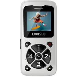 Evolveo EasyPhone ID weiss / 1,7" / SOS / microSDHC (1.77"), Tastenhandy, Weiss