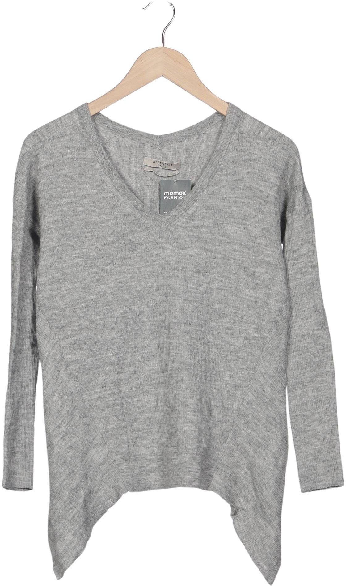 All Saints Damen Pullover, Grau, Gr. S, kein / Etikett - Second Hand
