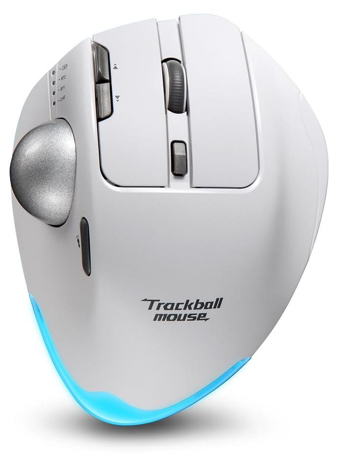 Selius Draadloze Trackball Muis, Bluetooth, Oplaadbaar, Ergonomisch, 3 Apparaten