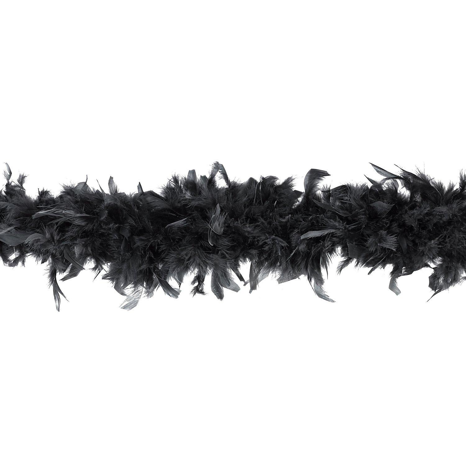 Federboa, schwarz, 90 g, 1,80 Meter