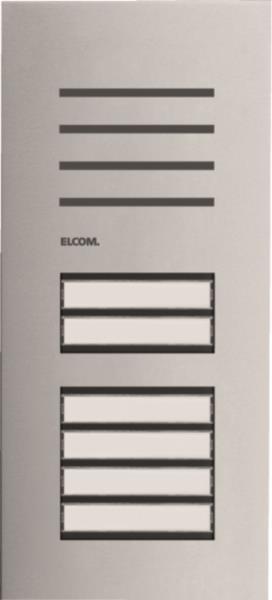 ELCOM Türstation Audio 6/1 2D REQ006Y Edelstahl ONE