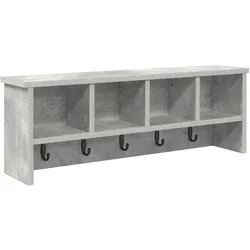 vidaXL Wandmontierter Kleiderständer Betongrau 75 x 16 x 26 cm