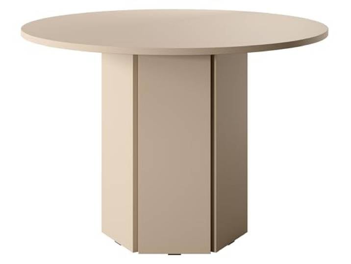 Selsey Esstisch Esszimmertisch Tisch Rund Durchmesser 104 cm Küchentisch Hexa Cappuccino