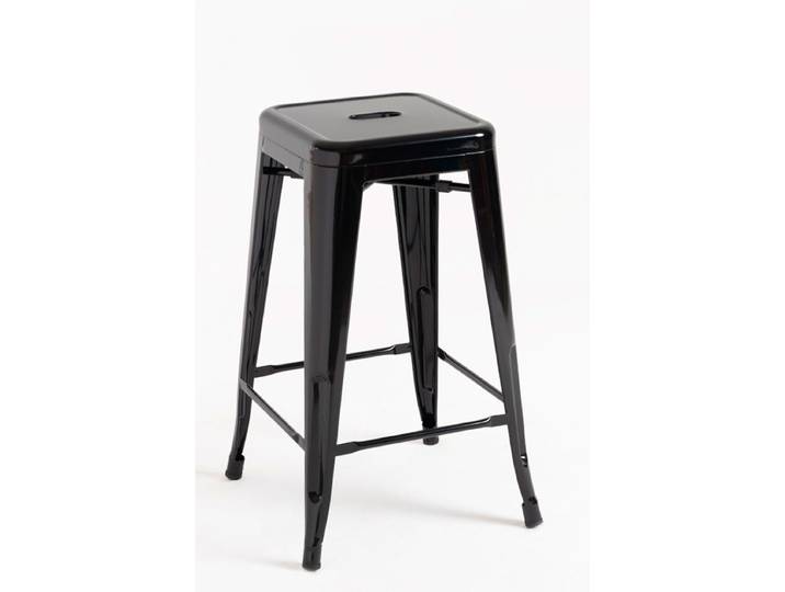 4er Set Torix Niedrige Hocker 65 cm - Schwarz