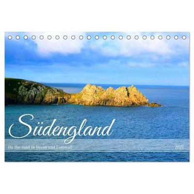 Südengland - On the road in Devon und Cornwall (Tischkalender 2027 DIN A5 quer), CALVENDO Monatskalender