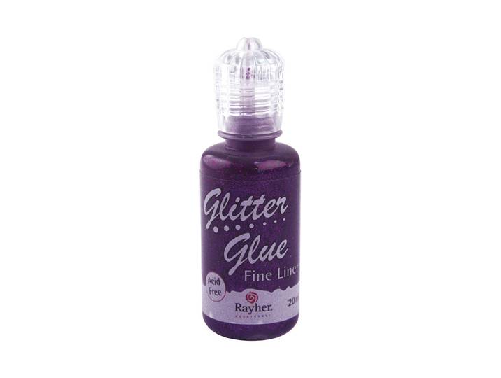 Rayher Glitter-Glue Metallic Violett 20 ml