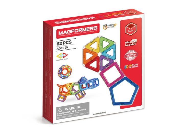MAGFORMERS 274-09 - Magformers 62 Set Magnetspielbausteine, (62 St)