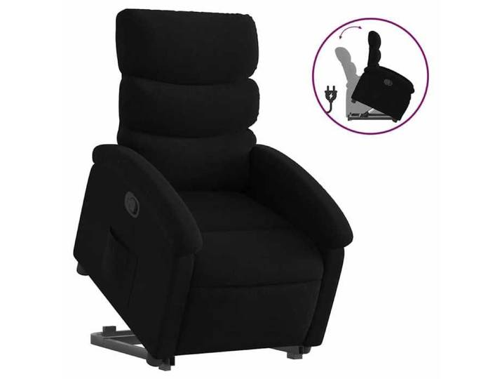 SARA@Fauteuil - Levage électrique - accoudoirs - inclinable noir tissu HO41809