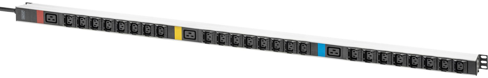 DIGITUS DN-95452 19 inch stekkerdoos voor apparatuur, 27-voudig, zwart