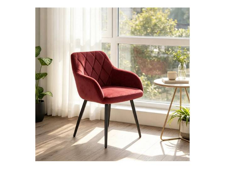 MC Star Stuhl Esszimmerstuhl mit Armlehnen,Freizeitstuhl,Komfortabler Polsterstuhl (Funktioneller Stuhl,Design-Stuhl mit gepolstertem Sitz,Wohnzimmerstuhl,Schlafzimmerstuhl(nur mit 1pcs Esszimmerstuhl)