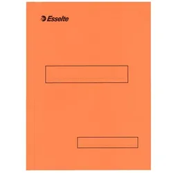 Leitz, Mappe, Aktenmappe, DIN A4, aus Karton, 160 g/qm, orange mit 2 Einschlagklappen, 100% recycelbar (A4, 1x)