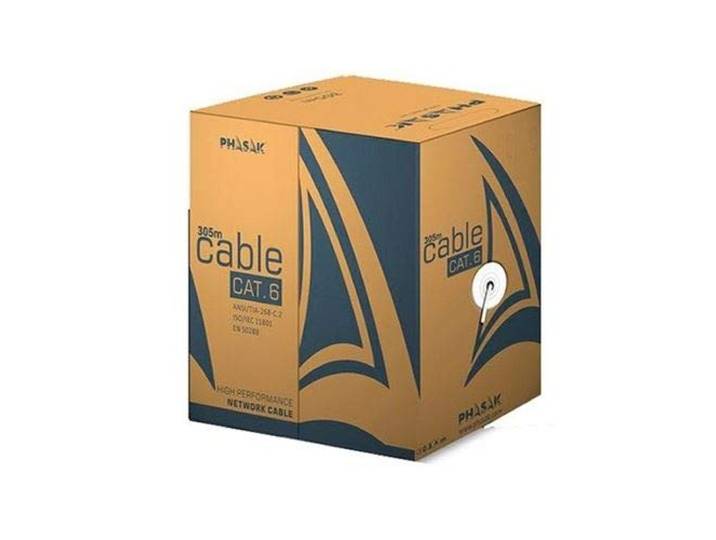 Phasak Netwerkkabel, UTP, categorie 6, PHR 6301, grijs, 305 m
