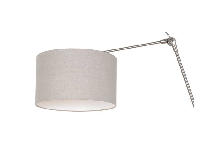 Wand Leeslamp Prestige Chic RVS met 30cm taupe lampenkap Steinhauer - 8107ST