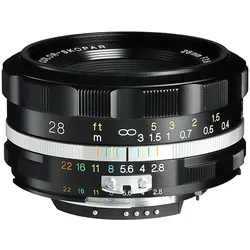 Voigtländer Color Skopar 28mm F2.8 SLII-S Nikon Ai-S asphärisch Schwarz