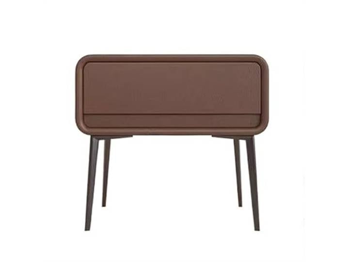 Vielseitig Nachttisch aus Holz, minimalistisch, modern, mit hohen Beinen Kleiner Möbelschrank mit einer Schublade(Coffee,Klein)