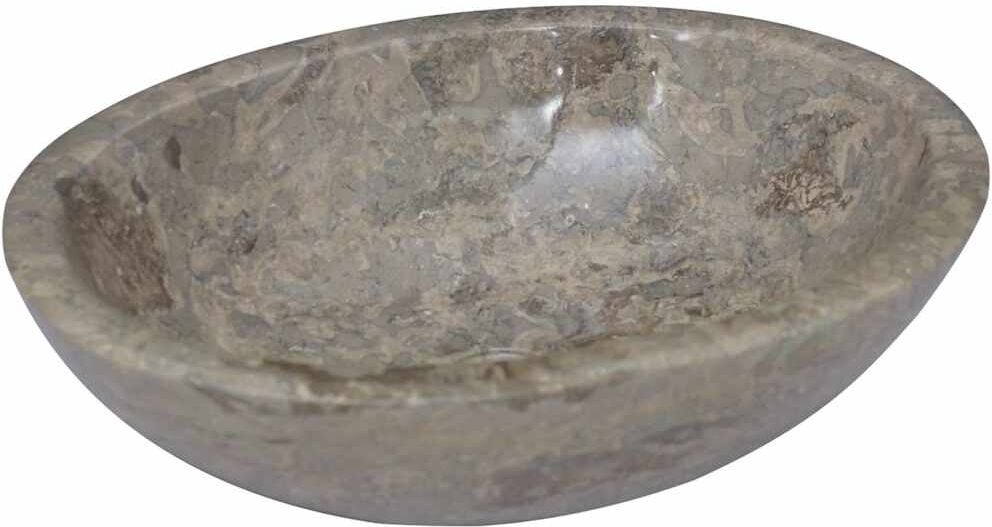 vidaXL Lavabo Gris 53x40x15 cm Marbre