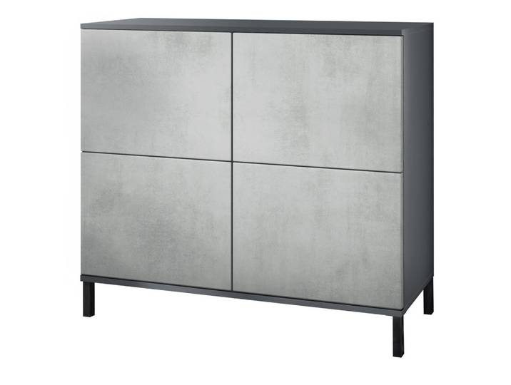 KOMMODE Rova Beton Oxid Optik