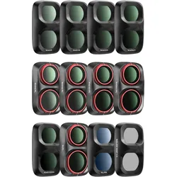 Freewell Osmo Pocket 4P Filters Mega Kit-12pack, Action Cam Zubehör, Schwarz