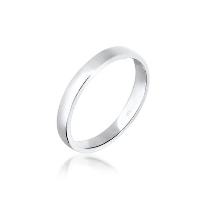 Silberring ELLI "Ring Basic Ehering Partnerring Damen 925er Silber" Gr. 58, silber, Fingerringe, Damen, 58, Silber 925 (Sterlingsilber), Silberring