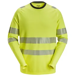 Snickers High-Vis-Langarm-Shirt Warnschutzklasse 2/3 5 signalgelb