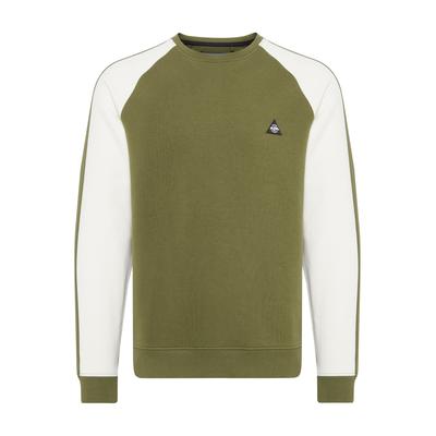 Rundhalspullover BLEND "Rundhalspullover BHNeville", Herren, Gr. XXL, grün (winter moss), Obermaterial: 80% Baumwolle CO. 20% Polyester PES., Sweatshirts Rundhalspullover