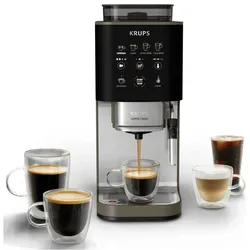 Krups Coffee Crush Experience Lioness, Kaffeevollautomat, Beige, Schwarz, Silber