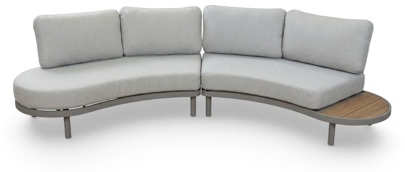 Lounge-Sofa Bari | 2-teilig | Beige & Camel