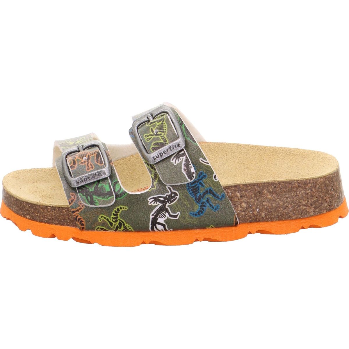 Superfit Fussbettpantoffel grÜn/mehrfarbig (7100) 26 1-800111-7100-26