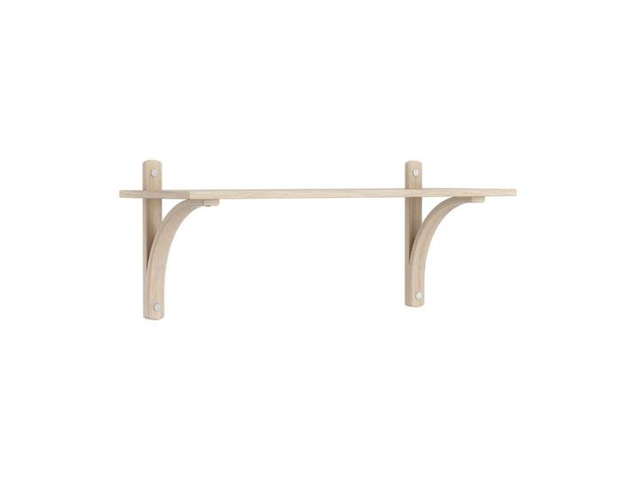Swedese Levi Regal 1 Fachboden Weißpigmentierte Eiche-Aluminium, 90 cm