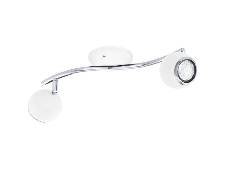 Eglo Spot Bimeda Weiss/Grau Stahl 10 cm - Farbe: Weiss, Chrom - Lichtfarbe: Warmweiss