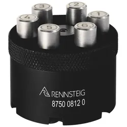 Rennsteig Stift-Kontaktaufnahme für Industrie-Kontakte, Intercontec M17/M23/M40, 6 Pin - 8750 0813 0