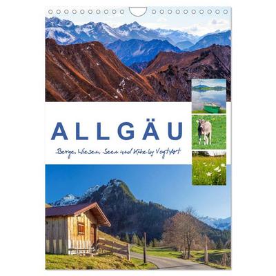 Allgäu, Berge, Wiesen, Seen und Kühe. (Wandkalender 2026 DIN A4 hoch), CALVENDO Monatskalender