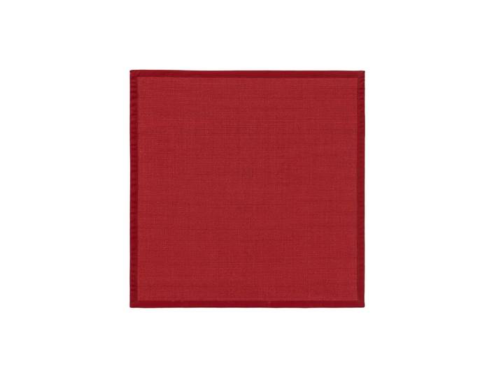 Tapis sisal rouge 150x150