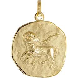 trendor 21300-04 Anhänger Sternzeichen Widder 925 Silber Vergoldet Ø 20 mm